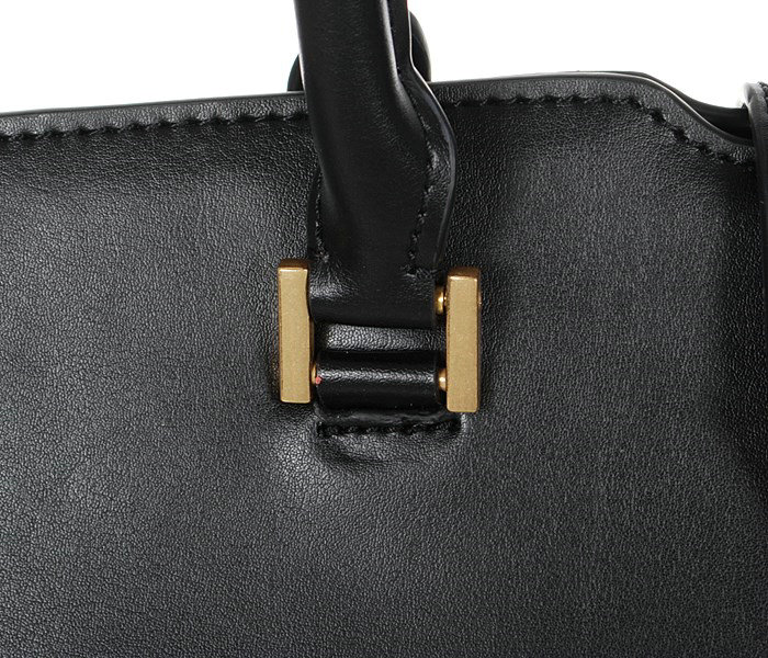 YSL medium cabas chyc calfskin leather bag 8337 black - Click Image to Close